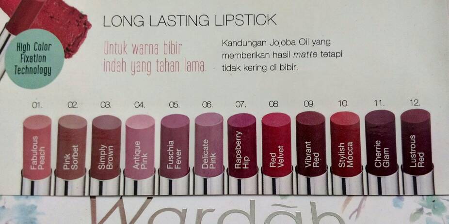  Warna Lembut Lipstik Wardah Long Lasting Terbaru