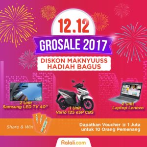 Share and Win Grosale 1212