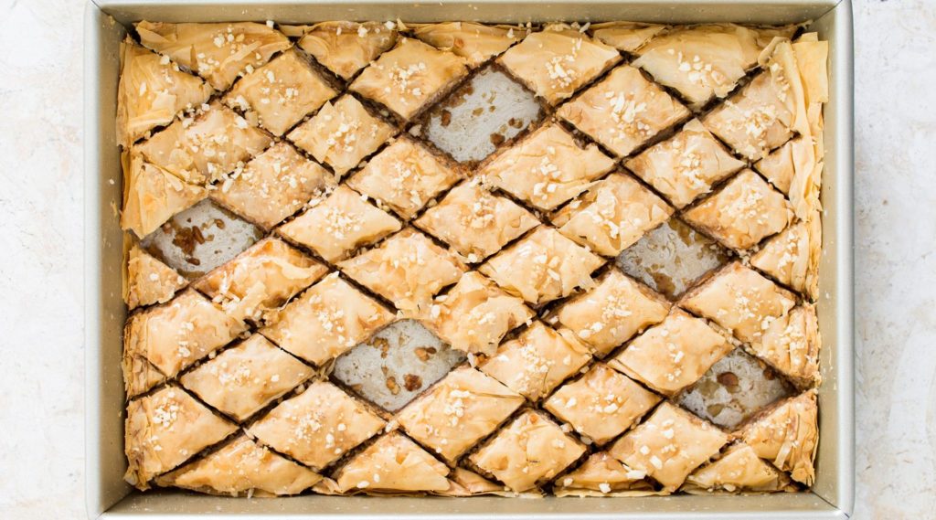 Pistachio Baklava with Cardamom and Rose Water Pistachio Baklava with Cardamom and Rose Water