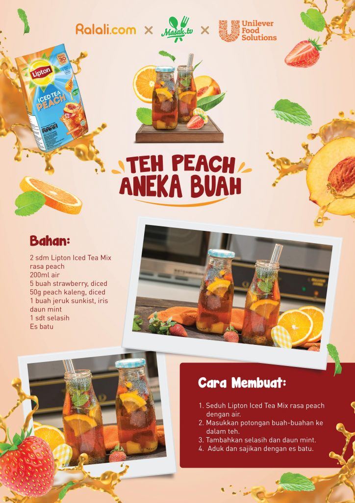 Resep Teh Buah Lipton Peach 